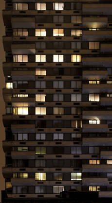 HighRiseNight0081 - Free Background Texture - building highrise high